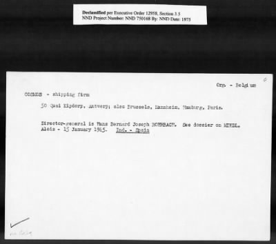 Card File on Art-Looting Suspects > RECORDS OF THE AMERICAN COMMISSION FOR THE PROTECTION AND SALVAGE OF ARTISTIC AND HISTORIC MONUMENTS IN WAR AREAS (THE ROBERTS COMMISSION), 1943-1946