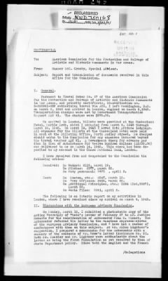 Thumbnail for Reports from Advisors Overseas > [Sumner Mck.] Crosby's Report No 1, 2nd Trip, Dated April 5, 1945