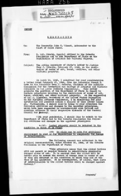 Thumbnail for Reports from Advisors Overseas > [Sumner Mck.] Crosby's Report No 1, 2nd Trip, Dated April 5, 1945