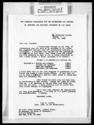 London Files > London File - Scarff And Walker Correspondence, July - September 1945