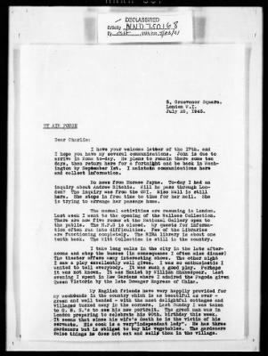 London Files > London File - Scarff And Walker Correspondence, July - September 1945