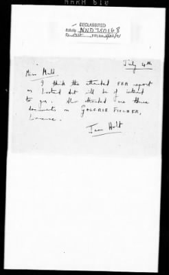 London Files > London File - Scarff And Walker Correspondence, July - September 1945