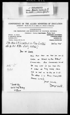 London Files > London File - Scarff And Walker Correspondence, July - September 1945