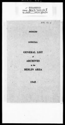 Thumbnail for Reports from Advisors Overseas > London Dispatch No. 22865, [Jane] Mull's Report No. 6, Dated May 4, 1945