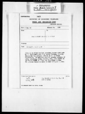 Reports from Advisors Overseas > London Dispatch No. 23153, [Sumner Mck.] Crosby's Report No. 3, Dated May 19, 1945