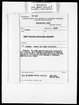 Reports from Advisors Overseas > London Dispatch No. 23153, [Sumner Mck.] Crosby's Report No. 3, Dated May 19, 1945