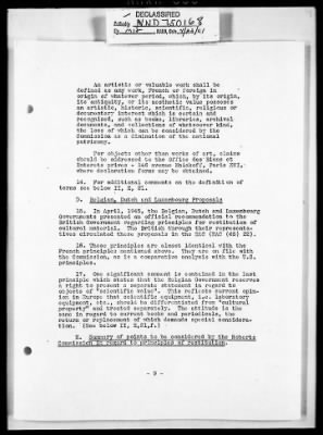 Thumbnail for Records Relating to the Restitution of Cultural Materials > Office Of Strategic Services (OSS) - Special Reports Art Unit (1 Of 7)