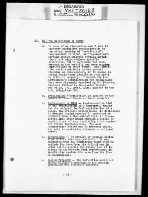 Thumbnail for Records Relating to the Restitution of Cultural Materials > Office Of Strategic Services (OSS) - Special Reports Art Unit (1 Of 7)