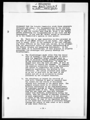 Thumbnail for Records Relating to the Restitution of Cultural Materials > Office Of Strategic Services (OSS) - Special Reports Art Unit (1 Of 7)