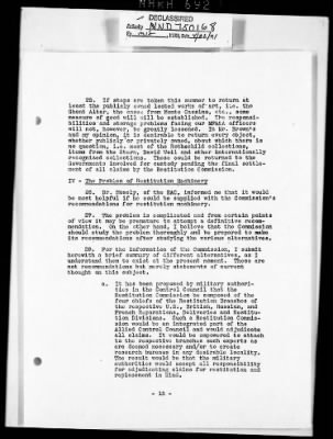 Thumbnail for Records Relating to the Restitution of Cultural Materials > Office Of Strategic Services (OSS) - Special Reports Art Unit (1 Of 7)