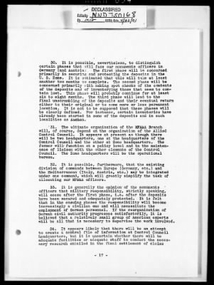 Thumbnail for Records Relating to the Restitution of Cultural Materials > Office Of Strategic Services (OSS) - Special Reports Art Unit (1 Of 7)