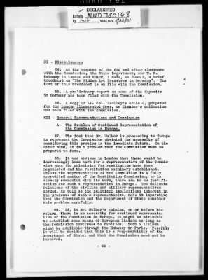 Thumbnail for Records Relating to the Restitution of Cultural Materials > Office Of Strategic Services (OSS) - Special Reports Art Unit (1 Of 7)