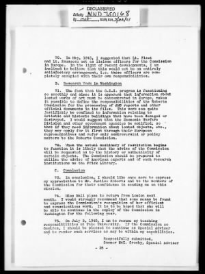 Thumbnail for Records Relating to the Restitution of Cultural Materials > Office Of Strategic Services (OSS) - Special Reports Art Unit (1 Of 7)