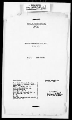 Thumbnail for Records Relating to the Restitution of Cultural Materials > Office Of Strategic Services (OSS) - Special Reports Art Unit (1 Of 7)