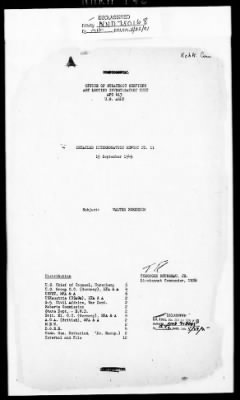 Thumbnail for Records Relating to the Restitution of Cultural Materials > Office Of Strategic Services (OSS) - Special Reports Art Unit (1 Of 7)