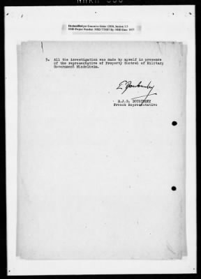 Thumbnail for Restitution Research Records > Investigations By Foreign Representatives: France