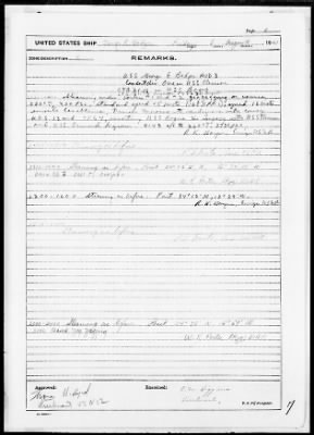 USS G E BADGER > War Diary, 8/1-31/43