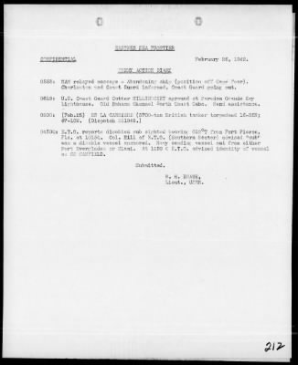 COMEASTSEAFRON > War Diary, 12/1/41 to 6/30/42