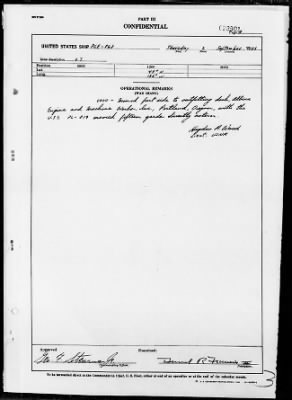 Thumbnail for USS PCE-868 > War Diary, 8/31/43 to 9/30/43