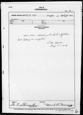 Thumbnail for USS PCE-868 > War Diary, 8/31/43 to 9/30/43