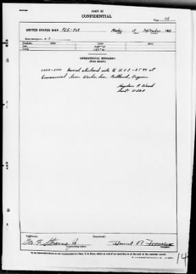 Thumbnail for USS PCE-868 > War Diary, 8/31/43 to 9/30/43