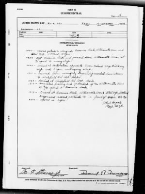 Thumbnail for USS PCE-868 > War Diary, 8/31/43 to 9/30/43