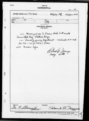 Thumbnail for USS PCE-868 > War Diary, 8/31/43 to 9/30/43