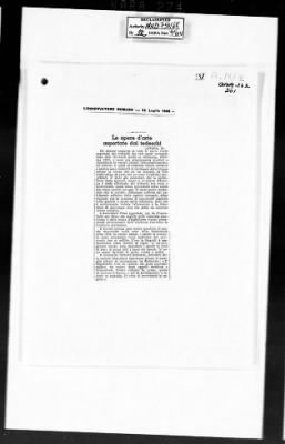 Thumbnail for MFAA Field Reports > MFAEA—MTO Report For June 1945