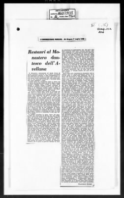 Thumbnail for MFAA Field Reports > MFAEA—MTO Report For June 1945