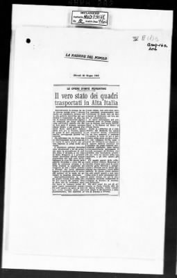 Thumbnail for MFAA Field Reports > MFAEA—MTO Report For June 1945