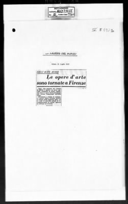 Thumbnail for MFAA Field Reports > MFAEA—MTO Report For June 1945