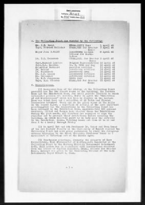 Thumbnail for MFAA Field Reports > ETO Marburg Central Collecting Point Reports, 3 May 1946 And 3 March 1946 [AMG-382]