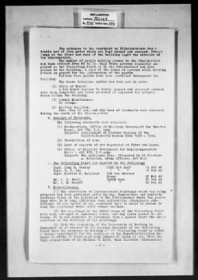 Thumbnail for MFAA Field Reports > ETO Marburg Central Collecting Point Reports, 3 May 1946 And 3 March 1946 [AMG-382]