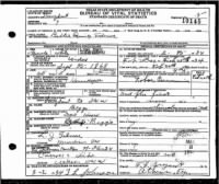 Bettie Quincy Beggs Tidmore death certificate