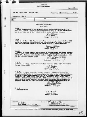 USS HALLIGAN > War Diary, 9/1-30/43