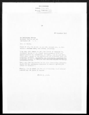 Correspondence with Commission Members and Personnel > Cairns, Huntington John Gilmore And John H. Scarff [Oct 1943-Dec 1944