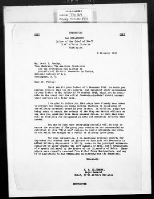 Correspondence with Commission Members and Personnel > Cairns, Huntington John Gilmore And John H. Scarff [Oct 1943-Dec 1944