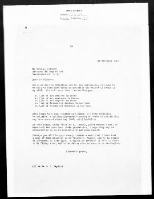 Correspondence with Commission Members and Personnel > Cairns, Huntington John Gilmore And John H. Scarff [Oct 1943-Dec 1944