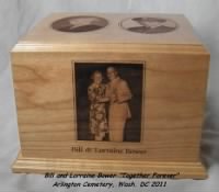 Bill and Lorriane Bower, ONCE LOVED, Never Forgotten" Arlington Cemetery, May 2011