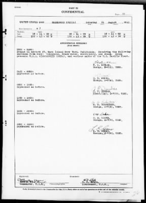 USS HAZELWOOD > War Diary, 8/1-31/43