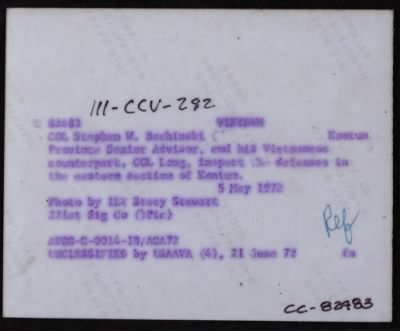 Military Assistance Command, Vietnam (MACV) > CC82483