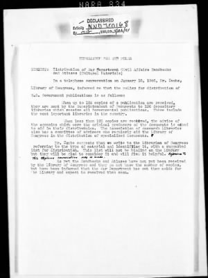 Correspondence > War Department—Office Of The Chief Of Transportation, Internal Division