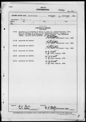 Thumbnail for USS GOLDSBOUROUGH > War Diary, 9/1/43 to 10/31/43