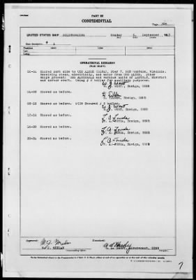 Thumbnail for USS GOLDSBOUROUGH > War Diary, 9/1/43 to 10/31/43