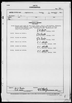 Thumbnail for USS GOLDSBOUROUGH > War Diary, 9/1/43 to 10/31/43