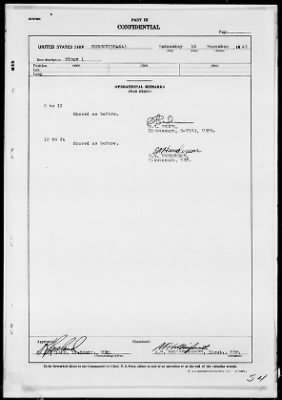 Thumbnail for USS HOBSON > War Diary, 10/1/43 to 11/30/43