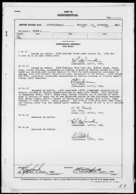 Thumbnail for USS HOBSON > War Diary, 10/1/43 to 11/30/43