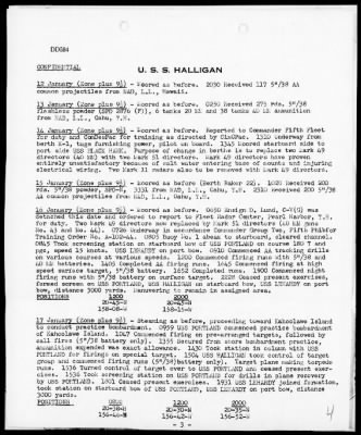 Thumbnail for USS HALLIGAN > War Diary, 1/1-31/44