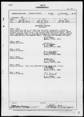 USS HAZELWOOD > War Diary, 9/1/43 to 10/31/43