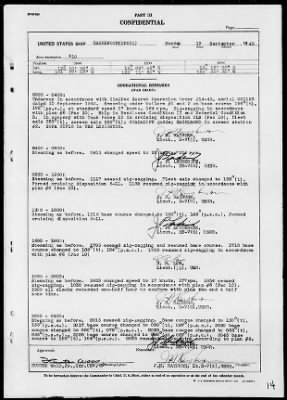 Thumbnail for USS HAZELWOOD > War Diary, 9/1/43 to 10/31/43